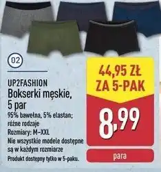 ALDI UP2FASHION Bokserki męskie, 5 par oferta