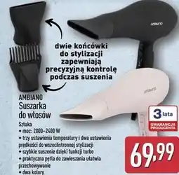 ALDI AMBIANO Suszarka do włosów oferta