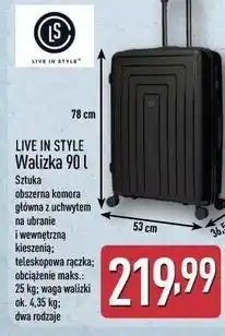 ALDI LIVE IN STYLE Walizka oferta