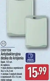 ALDI CROFTON Antybakteryjna deska do krojenia oferta