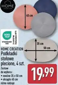 ALDI HOME CREATION Podkładki stołowe plecione, 4 szt oferta