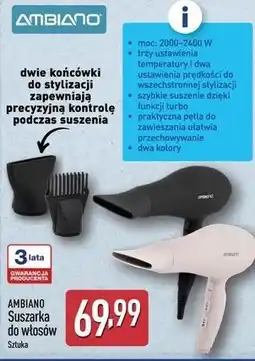 ALDI AMBIANO Suszarka do włosów oferta