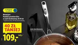 Lidl Masterpro Patelnia premium Giro ze stali nierdzewnej, Ø 24 cm oferta