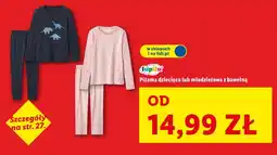 Lidl Lupilu Piżama dziecięca lub młodzieżowa z bawełną oferta