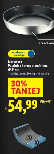 Lidl Masterpro Patelnia z kutego aluminium, Ø 24 cm oferta