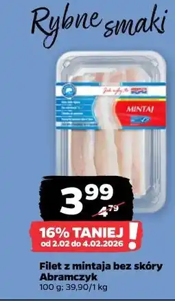 Netto Filet z mintaja bez skóry Abramczyk oferta