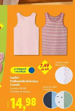 Lidl Lupilu Podkoszulki dziecięce, 2 sztuki oferta