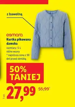 Lidl Esmara Kurtka pikowana damska oferta