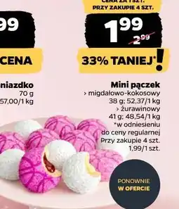 Netto Mini pączek (migdałowo-kokosowy, żurawinowy) oferta