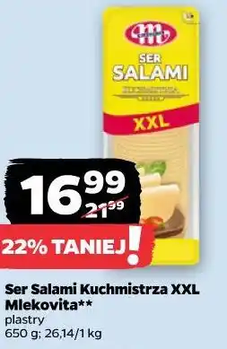 Netto Ser Salami Kuchmistrza XXL Mlekovita plastry oferta