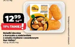 Netto Roladki devolay z kurczaka z nadzieniem o smaku maślano-czosnkowym Sun Valley oferta