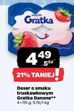 Netto Deser o smaku truskawkowym Gratka Danone oferta