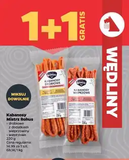 Netto Kabanosy Mistrz Rohus (drobiowe, wieprzowe) oferta
