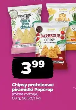 Netto Chipsy proteinowe piramidki Popcrop oferta