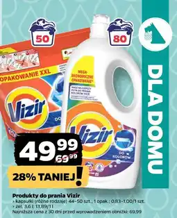 Netto Produkty do prania Vizir (kapsułki lub żel do prania) oferta