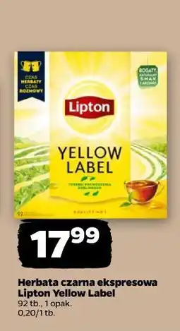 Netto Herbata czarna ekspresowa Lipton Yellow Label oferta