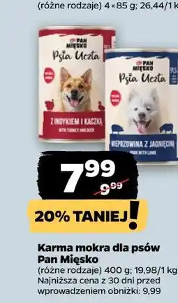 Netto Karma mokra dla psów Pan Mięsko oferta