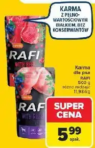 Carrefour Karma dla psa z królikiem borówką i żurawiną Rafi oferta