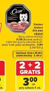 Carrefour Karma dla psa teryna klasyczna z delikatną cielęciną i drobiem Cesar (Karma) oferta