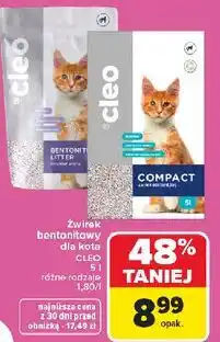 Carrefour Żwirek dla kota compact Cleo oferta