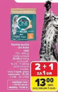 Carrefour Karma dla kota adult kurczak i pełne ziarna Purina One oferta