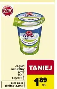 Carrefour Jogurt naturalny Zott Primo oferta