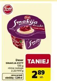 Carrefour Kaszka z sosem wiśni Zott Smakija oferta