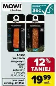 Carrefour Łosoś wędzony na gorąco z cytryną Mowi oferta