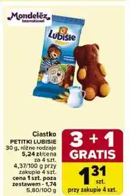 Carrefour Ciastko mleczne Lu Petitki Lubisie oferta