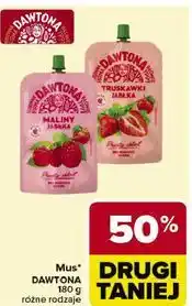 Carrefour Mus truskawki jabłka Dawtona oferta