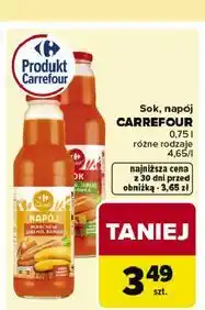 Carrefour Sok marchew-jabłko-truskawka Carrefour oferta