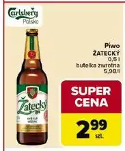 Carrefour Piwo Zatecky Svetly Lezak oferta
