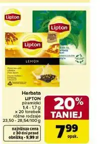 Carrefour Herbata mint Lipton Green Tea oferta