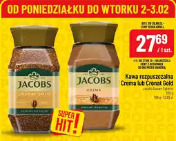 Polomarket Kawa rozpuszczalna Jacobs Crema lub Cronat Gold Jacobs Douwe Egberts oferta
