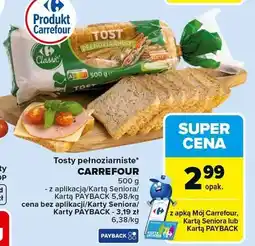 Carrefour Market Chleb tostowy pełnoziarnisty oferta
