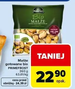 Carrefour Małże gotowane bio oferta