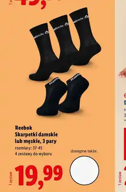 Lidl Skarpetki Reebok oferta