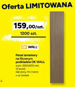 Bricoman Panel lamelowy Ok Wall oferta
