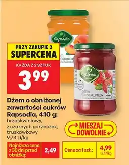 Biedronka Dżem brzoskwiniowy o obniżonej zawartości cukrów oferta