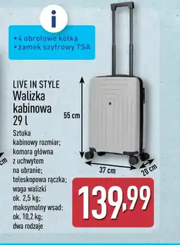 ALDI Walizka Live in style oferta