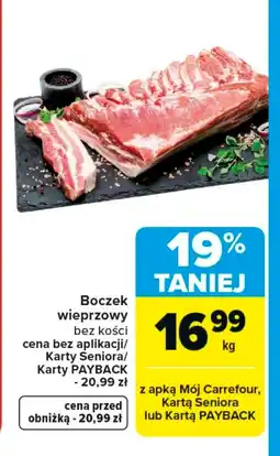 Carrefour Boczek bez kości Carrefour oferta