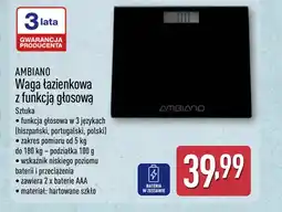 ALDI Waga łazienkowa Ambiano oferta