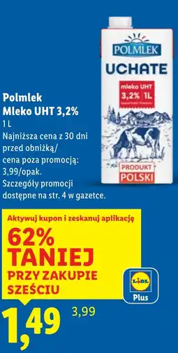 Lidl Mleko Polmlek oferta