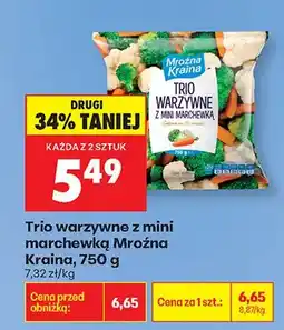 Biedronka Trio warzywne z mini marchewką oferta