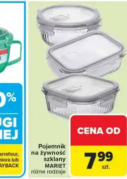 Carrefour Pojemniki na żywność Mariet oferta