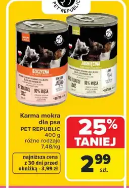 Carrefour Karma dla psa Pet Republic oferta