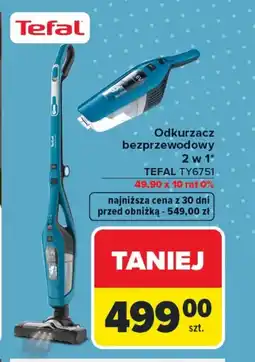 Carrefour Odkurzacz bezprzewodowy Tefal oferta