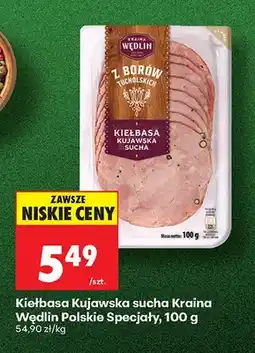 Biedronka Kiełbasa Kujawska sucha Polskie Specjały oferta
