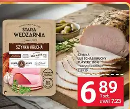 Selgros Szynka krucha lub schab kruchy plastry Stara Wędzarnia oferta