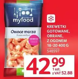 Selgros Krewetki surowe obrane z ogonem myfood oferta